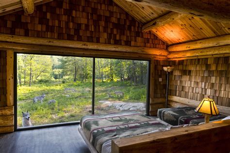 parc omega wolf cabin price